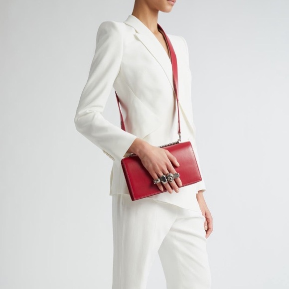 Alexander McQueen Mini The Biker Jeweled Satchel Leather - Picture 6 of 16